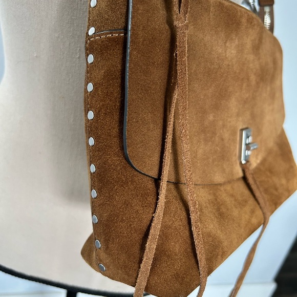 Rebecca Minkoff Darren Large Suede Crossbody/or Shoulder Bag - Picture 2 of 7